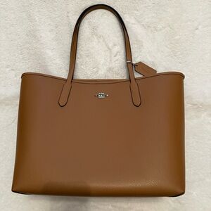 Coach Brown Leather Tote Bag